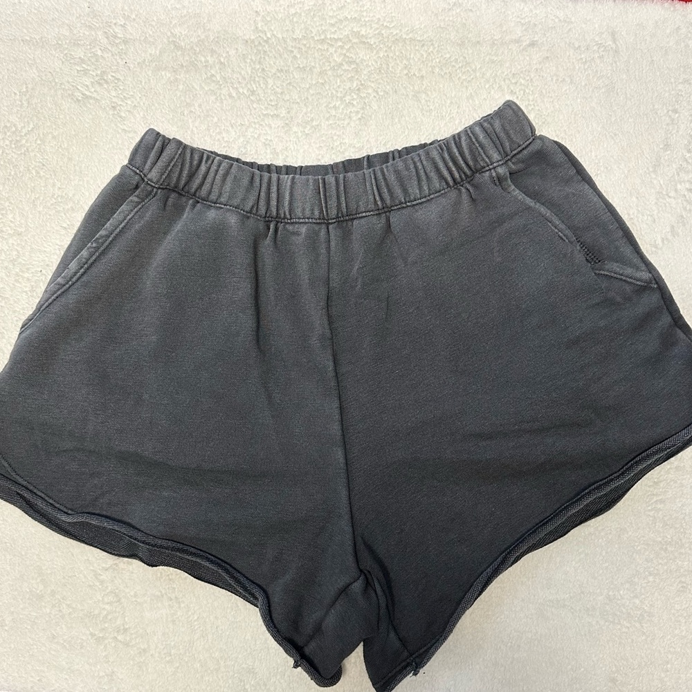 Aerie XS soft shorts in a grey wash